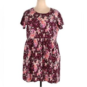 EUC- Old Navy 100% Rayon Side Zip Baby Doll Dress